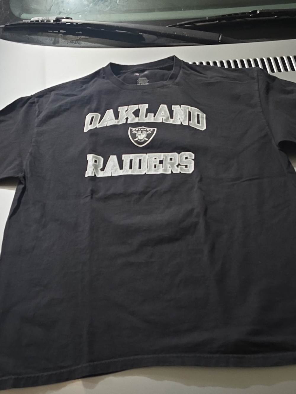 Oakland Raiders Adul Black Graphic T‑Shirt 2XL